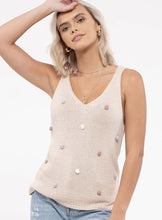 Load image into Gallery viewer, Pom Pom Sleeveless Top