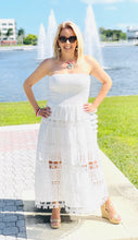 Load image into Gallery viewer, Eyelet Lace Tube Dress