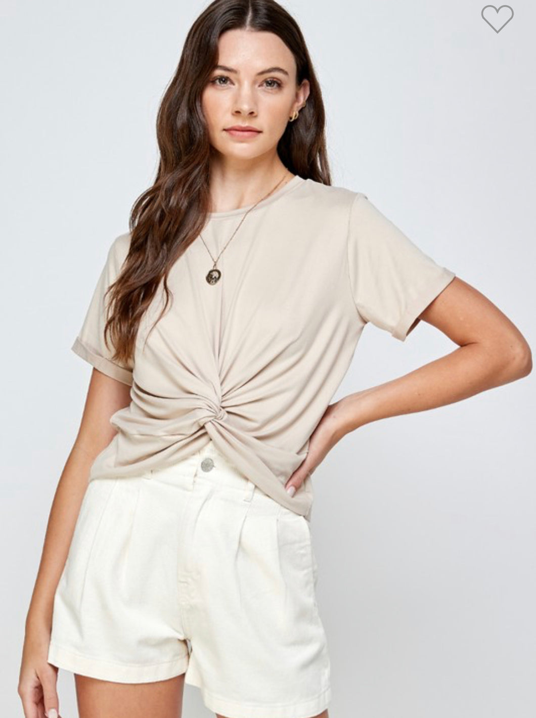 Oatmeal Knot Top