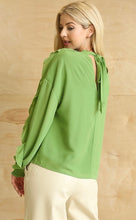 Load image into Gallery viewer, Apple Green Chiffon Top