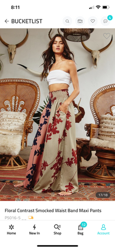 Half & Half Maxi Pants