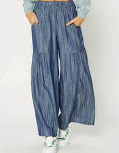 Load image into Gallery viewer, Indigo Blue Wide Leg Pants w/Pockets