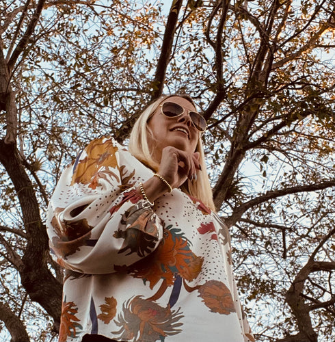 Floral Ivory Top