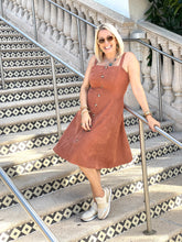 Load image into Gallery viewer, Rust Button Down Dress